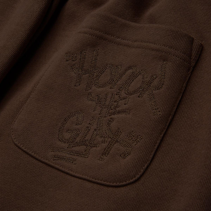 Honor The Gift Script Embroidered Sweats