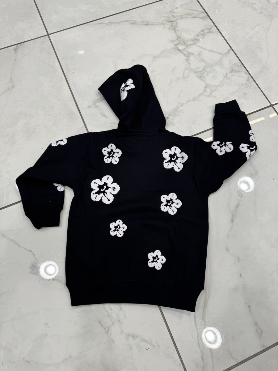 Neon Floral Buffalos Hoodie for Kid (USA Size) main image 1