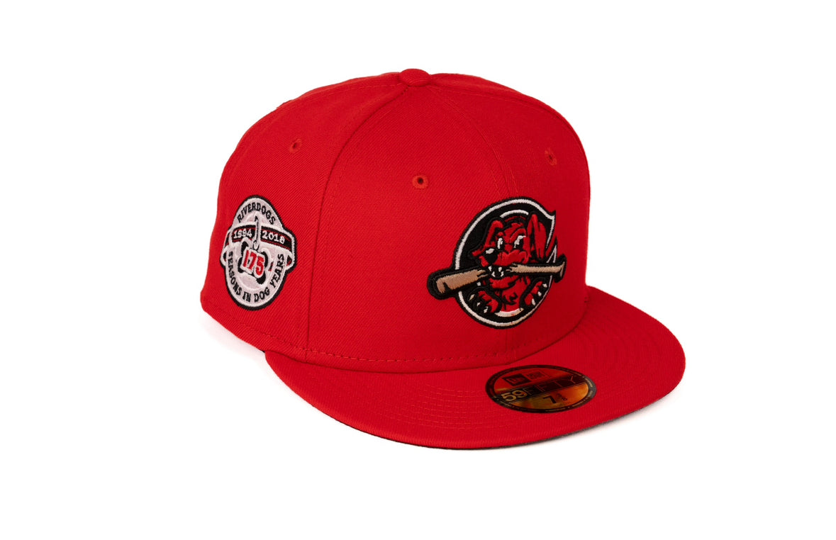 New Era 59FIFTY Cincinnati Reds River Front Patch Hat - Black, Red Black/Red / 7 1/4