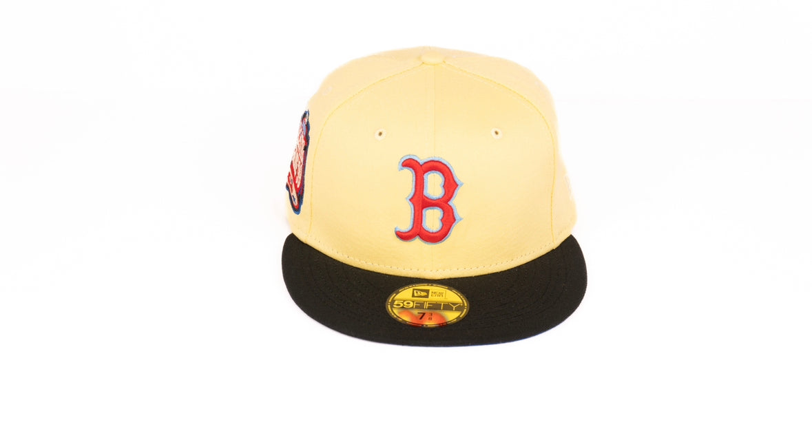 Soft Yellow New Era Boston Red Sox Red Bottom 1999 All Star Game side –  Exclusive Fitted Inc.