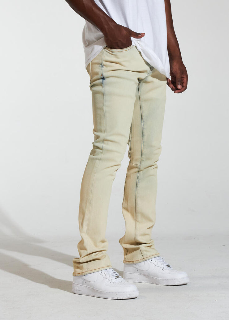 Crysp Denim Arch Stacked Jeans
