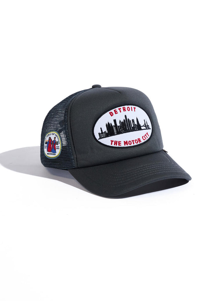 Reference Skyline Detroit Trucker Snapback Hat