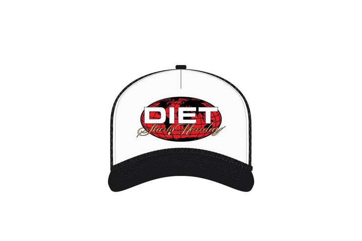 Diet Starts Monday Globe Trucker Hat