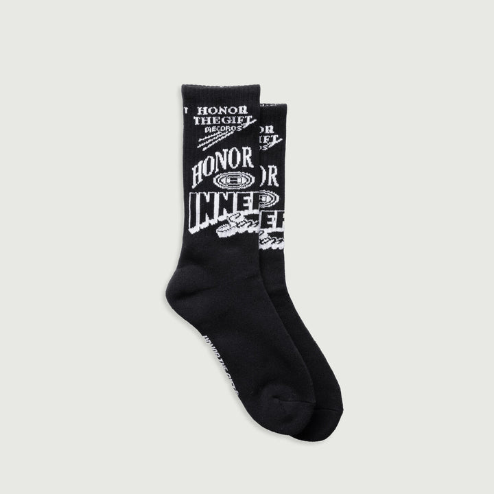 Honor The Gift Mixed Graphic Ribbed Sock