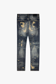 Valabasas "Tearaway" Dark Blue Wash Skinny Jean