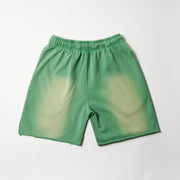 Reves Paris Green Washed Lotus Shorts