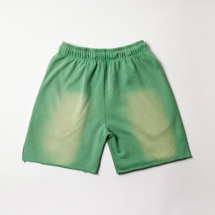 Reves Paris Green Washed Lotus Shorts