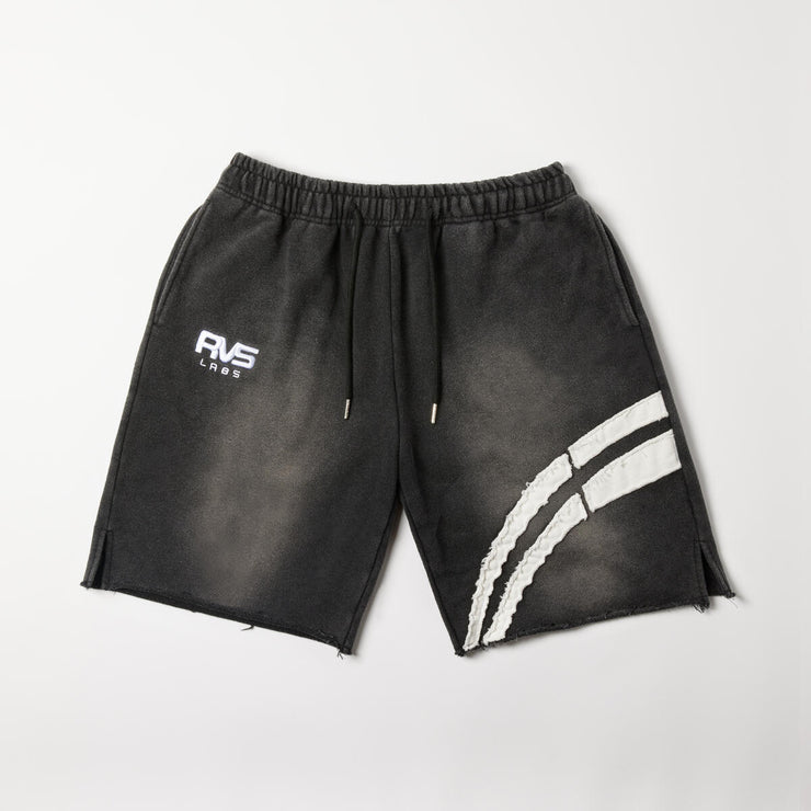 Reves Paris Dark Washed Lotus Shorts
