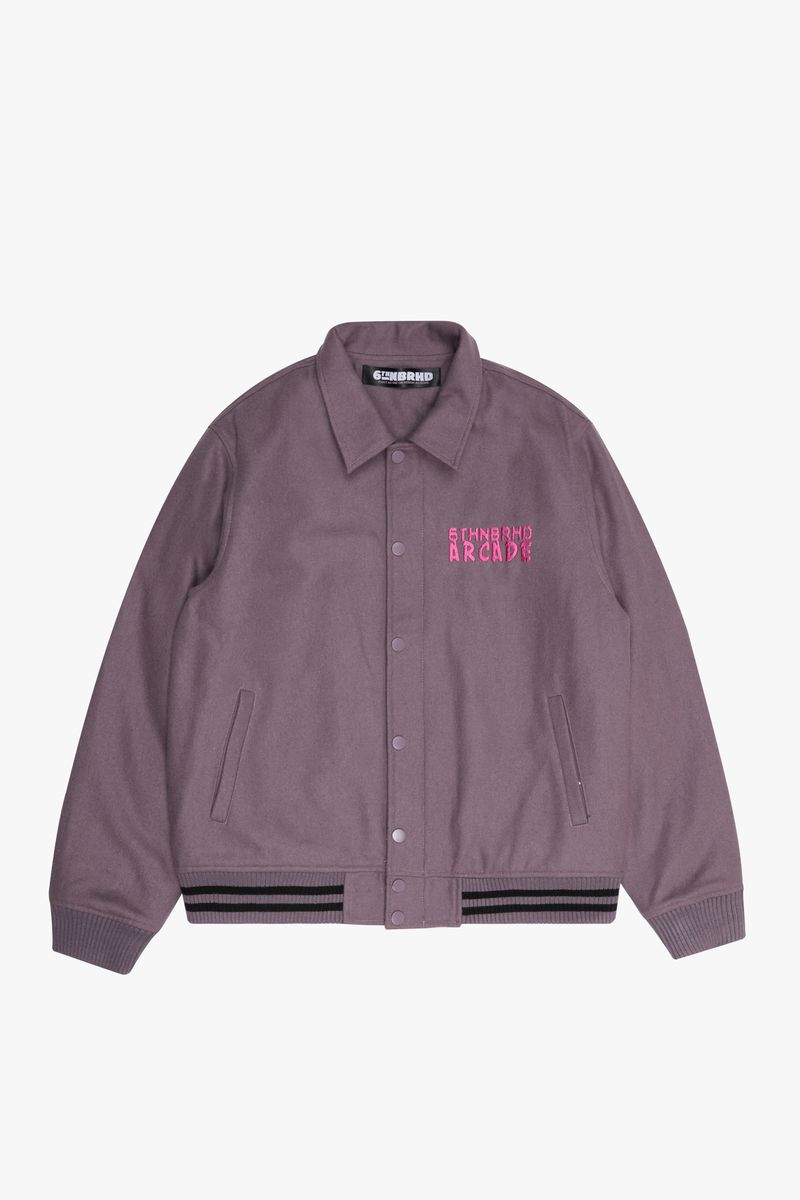 6th NBRHD 6th NBRHD "Digital" Cotton-Wool Jacket in Purple - Men's Apparel