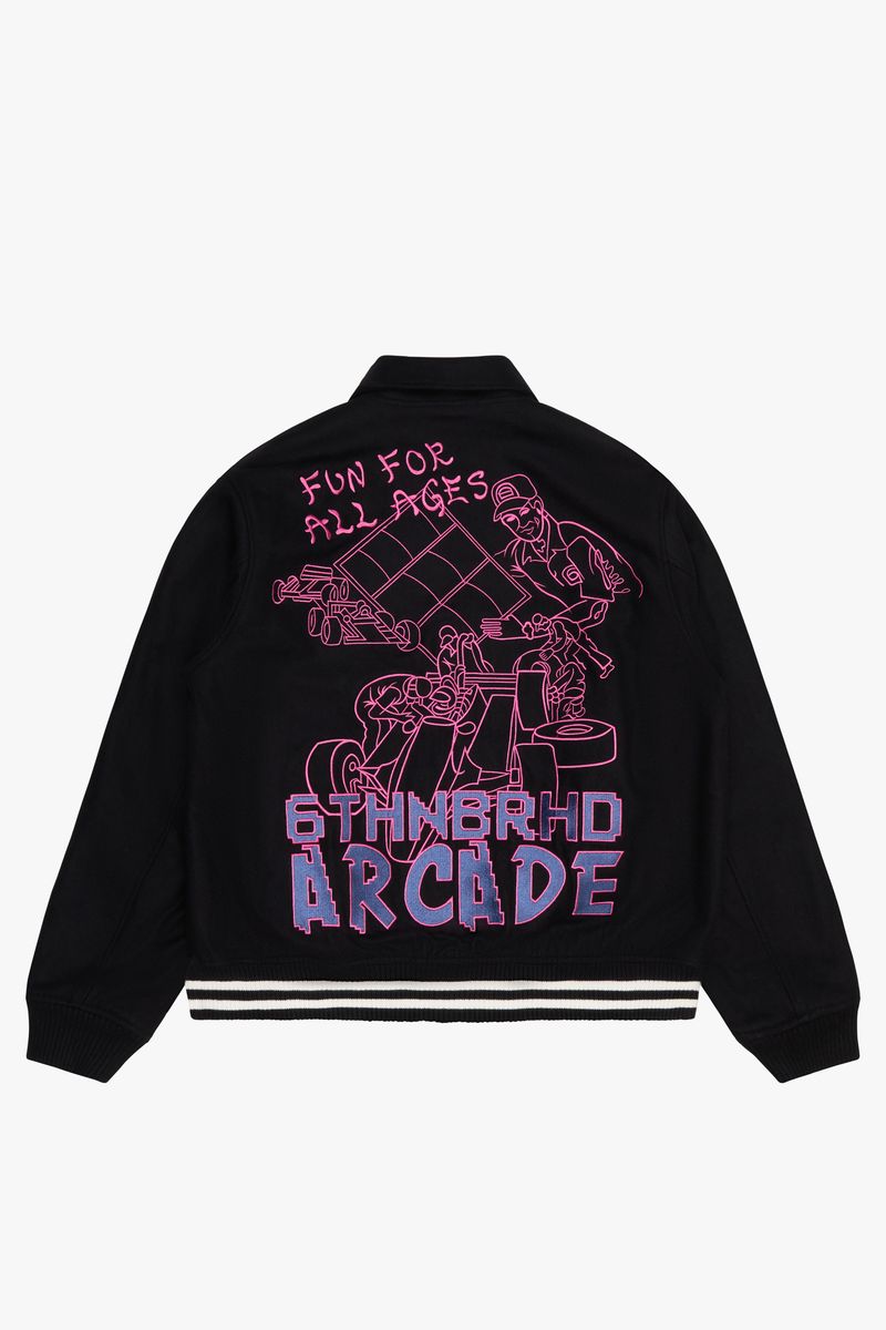 6th NBRHD 6th NBRHD "Digital" Cotton-Wool Jacket in Black - Men's Apparel - View 2