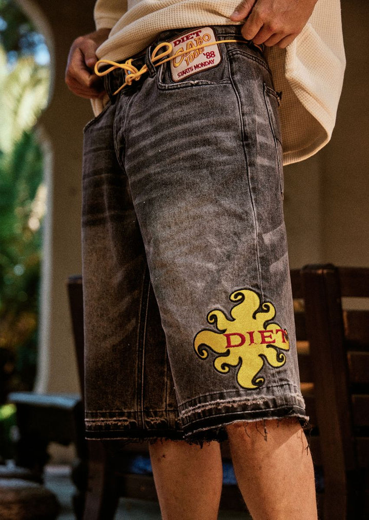 Diet Starts Monday Baja Denim Shorts