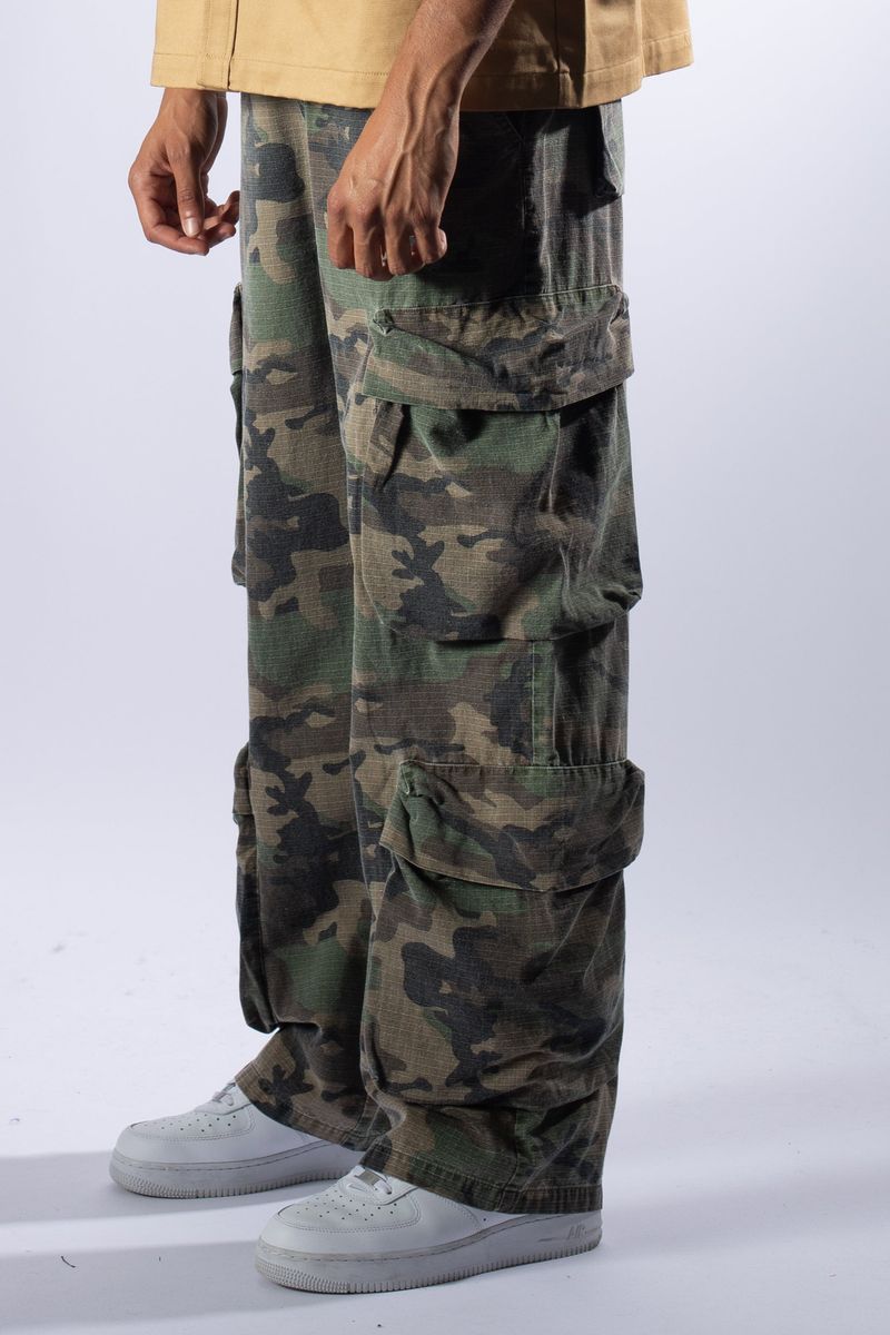 Amicci Tabor Green Cargo Camo Pants
