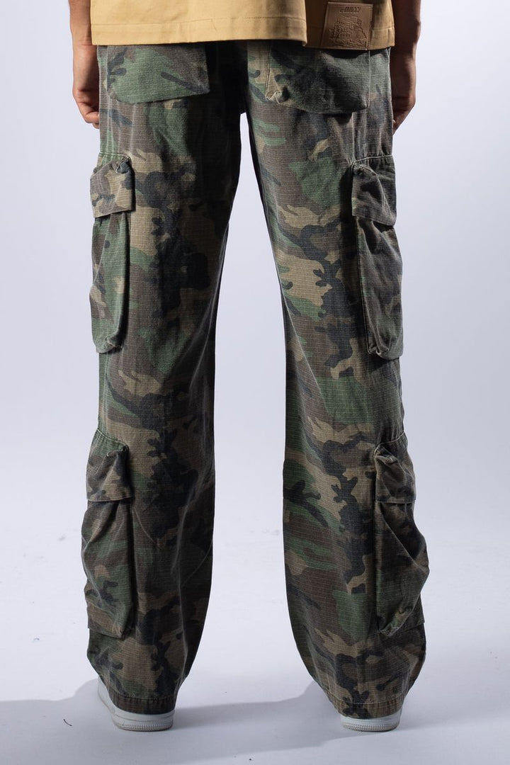 Amicci Tabor Green Cargo Camo Pants
