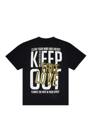 Keep Out Fake Love Clear Mind Oversized Box SS Tee