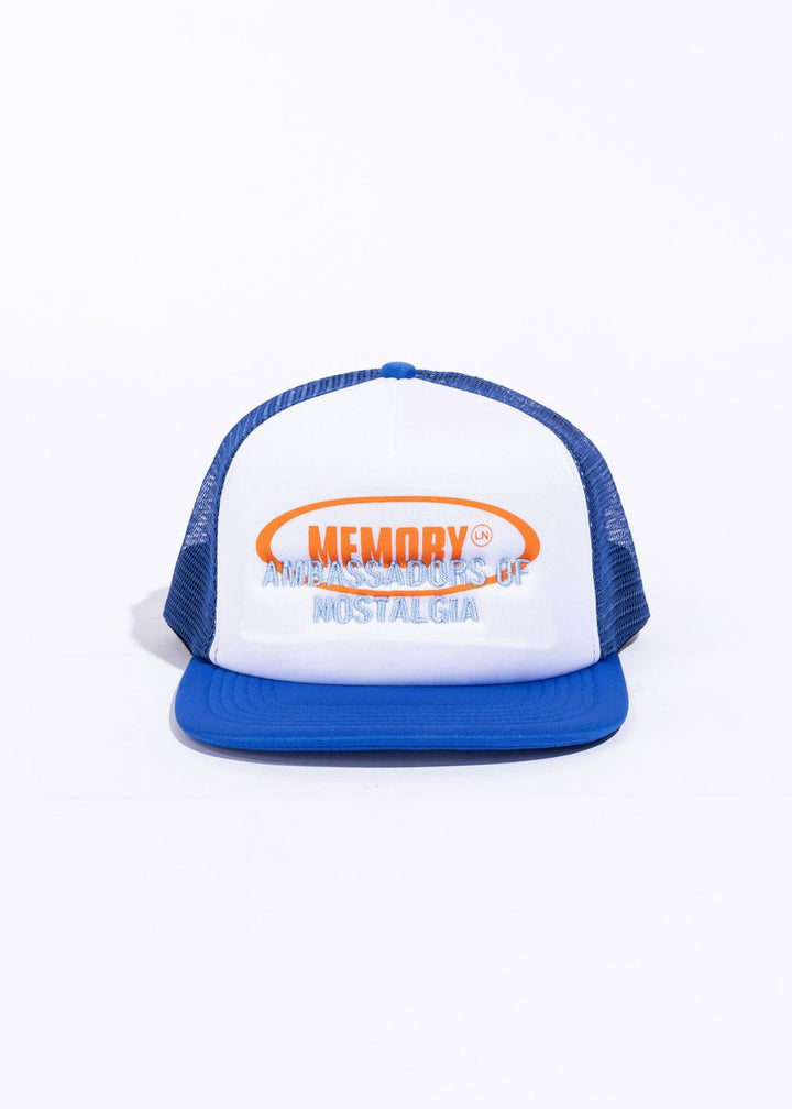 Memory Lane Oval Text Trucker Hat