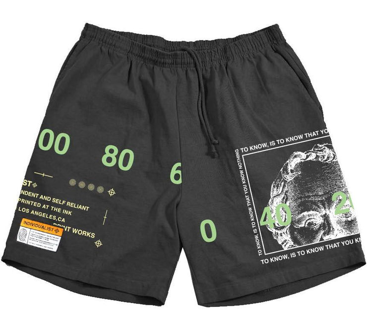 INDIVIDUALIST Socrates Printed Fleece Shorts