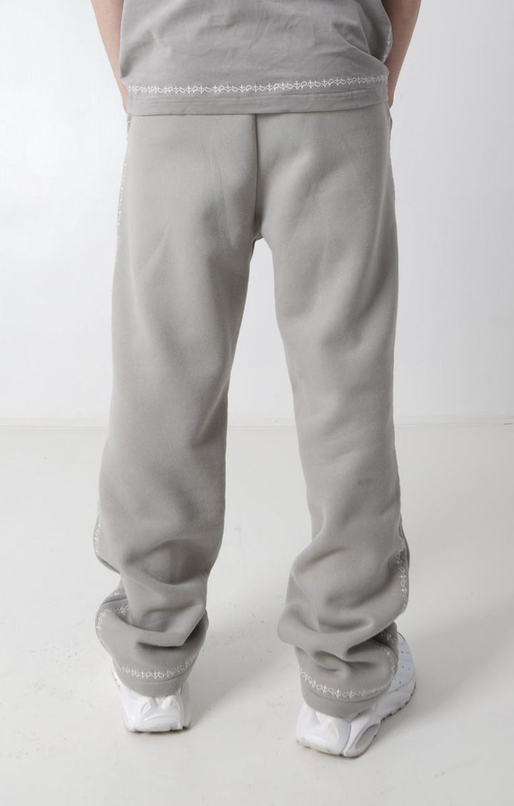 Sixth June Front Logo Print Embroidered Edges Joggers