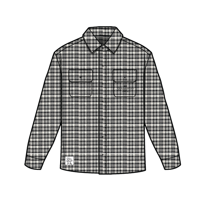 By Appointment Only Ember Distressed Flannel