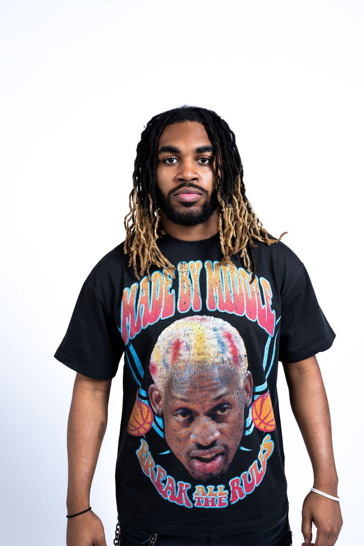 Made By Middle Dennis Rodman Break The Rules Tee