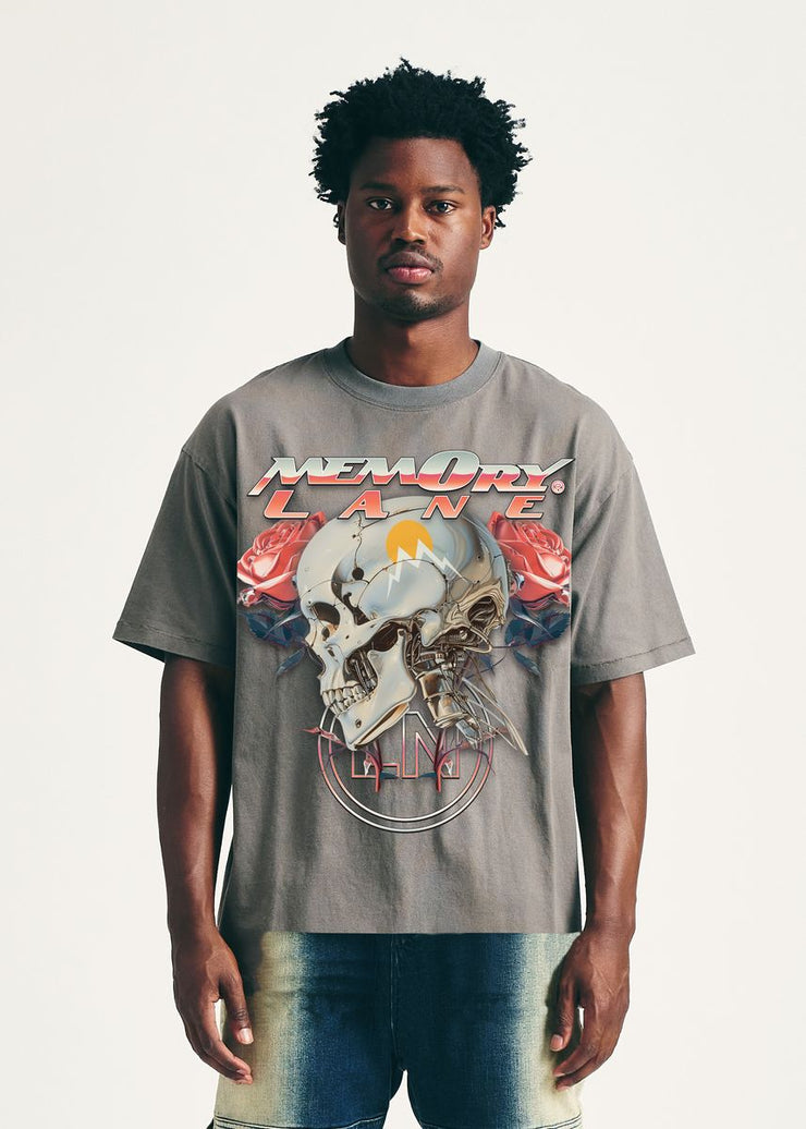 Memory Lane Skull Roses Tee