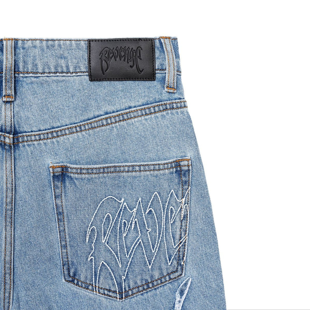 Revenge Apparel Spider Web Denim Pant