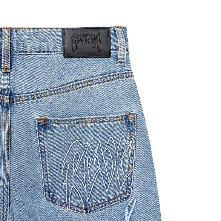 Revenge Apparel Spider Web Denim Pant