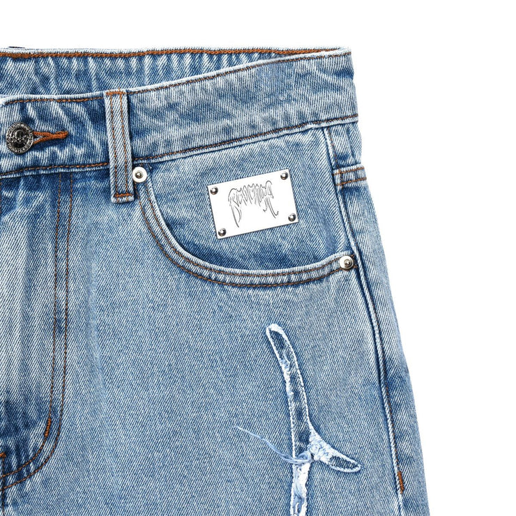 Revenge Apparel Spider Web Denim Pant