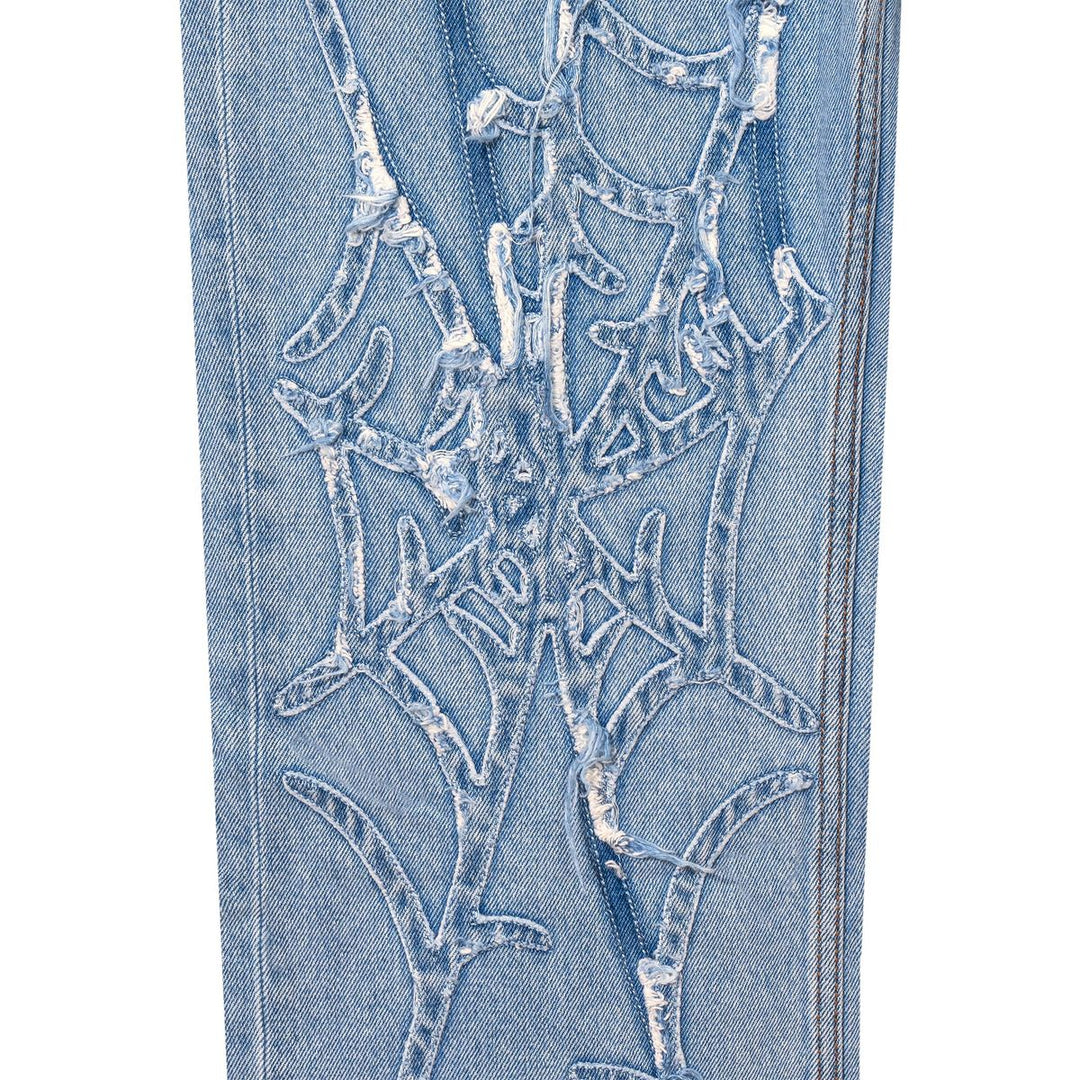 Revenge Apparel Spider Web Denim Pant