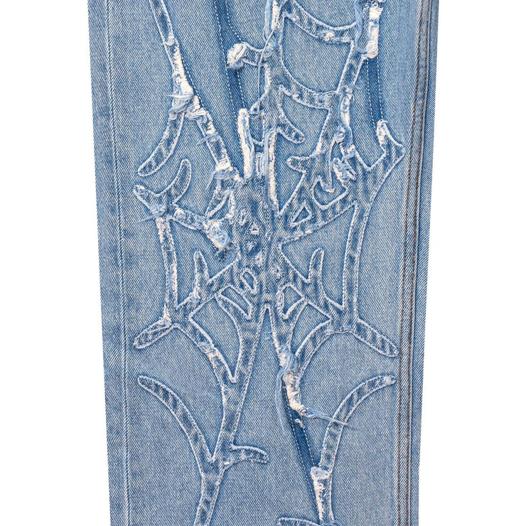 Revenge Apparel Spider Web Denim Pant