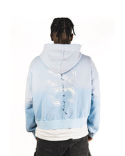 Visionary Club Skyfall Blue Boxy Oversized Zip Up Jacket