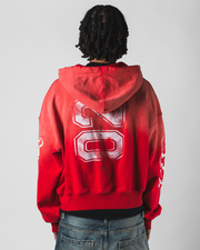 Visionary Club Red Rush Boxy Oversized Zip Up Jacket