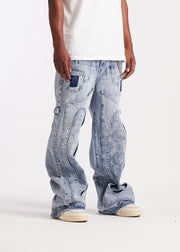 Embellish Sunwave Baggy Denim Jean