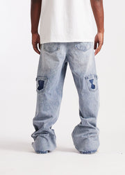 Embellish Sunwave Baggy Denim Jean