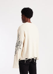 Embellish Ashen Thread Sweater