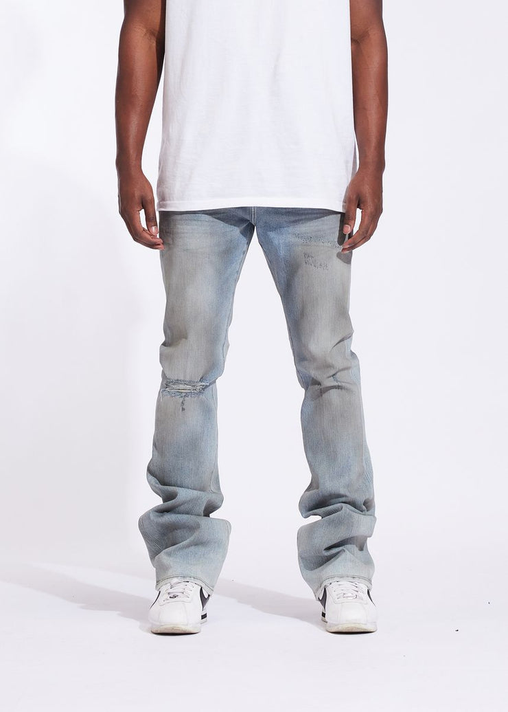 Crysp Denim Arch Flare Jean