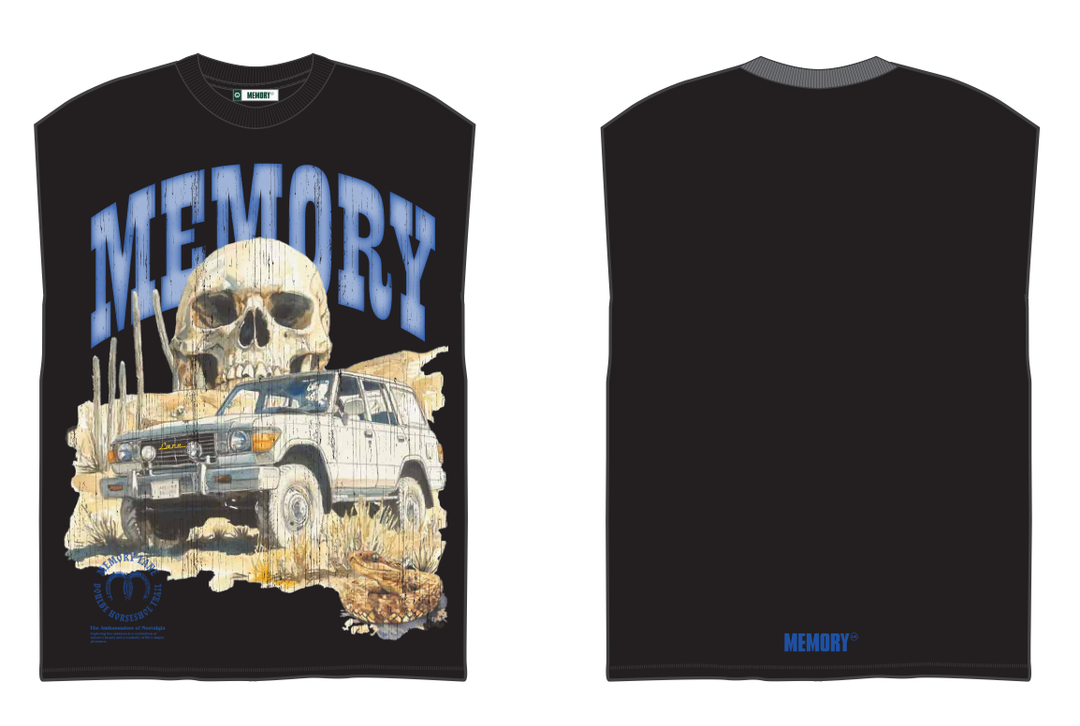 Memory Lane Desert Scene Sleeveless Crop Tee