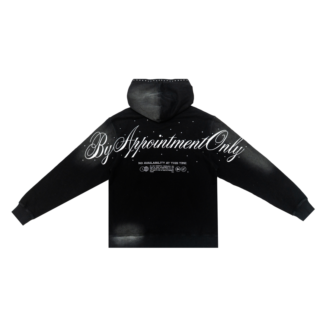 By Appointment Only Obsidian Vintage Wash Hoodie