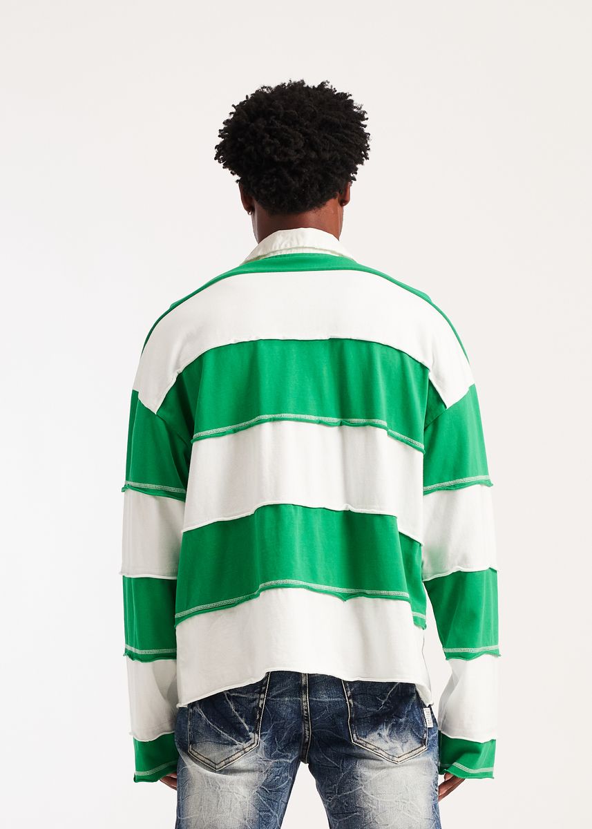 Embellish Panels Rugby Shirt