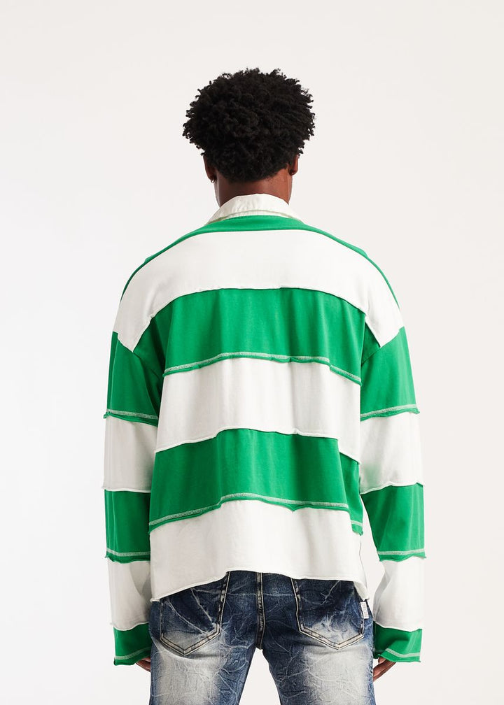 Embellish Panels Rugby Shirt