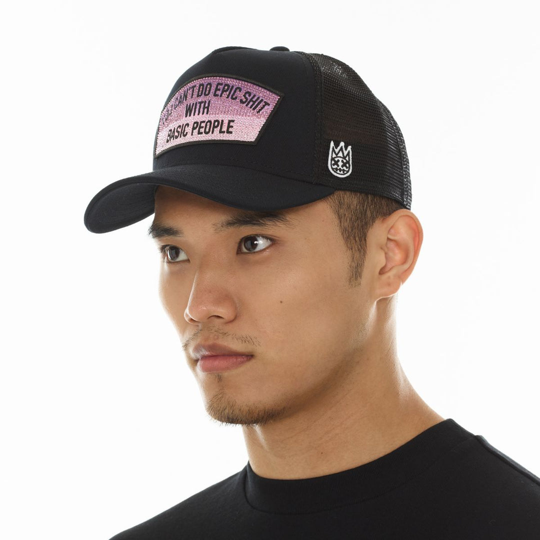 Cult of Individuality Epic Shit Crystals Mesh Trucker Hat