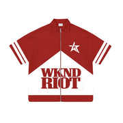 Wknd Riot Zip Up Shirt
