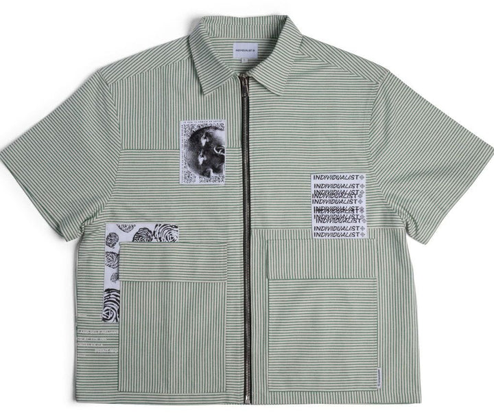 Individualist 3 Panel Zip Up Work Shirt