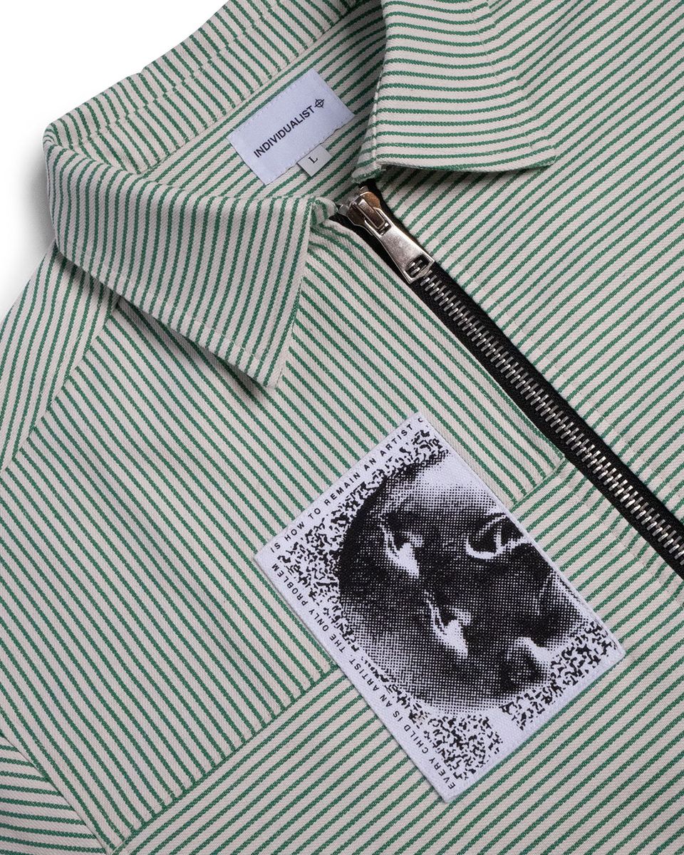 Individualist 3 Panel Zip Up Work Shirt