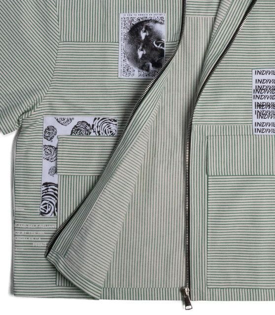Individualist 3 Panel Zip Up Work Shirt