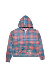 KOFL Tartan Zip Up Hoodie
