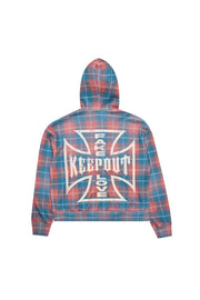 KOFL Tartan Zip Up Hoodie