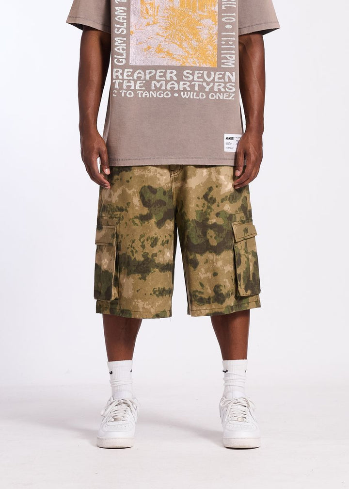 Memory Lane Graffiti Camo Cargo Short