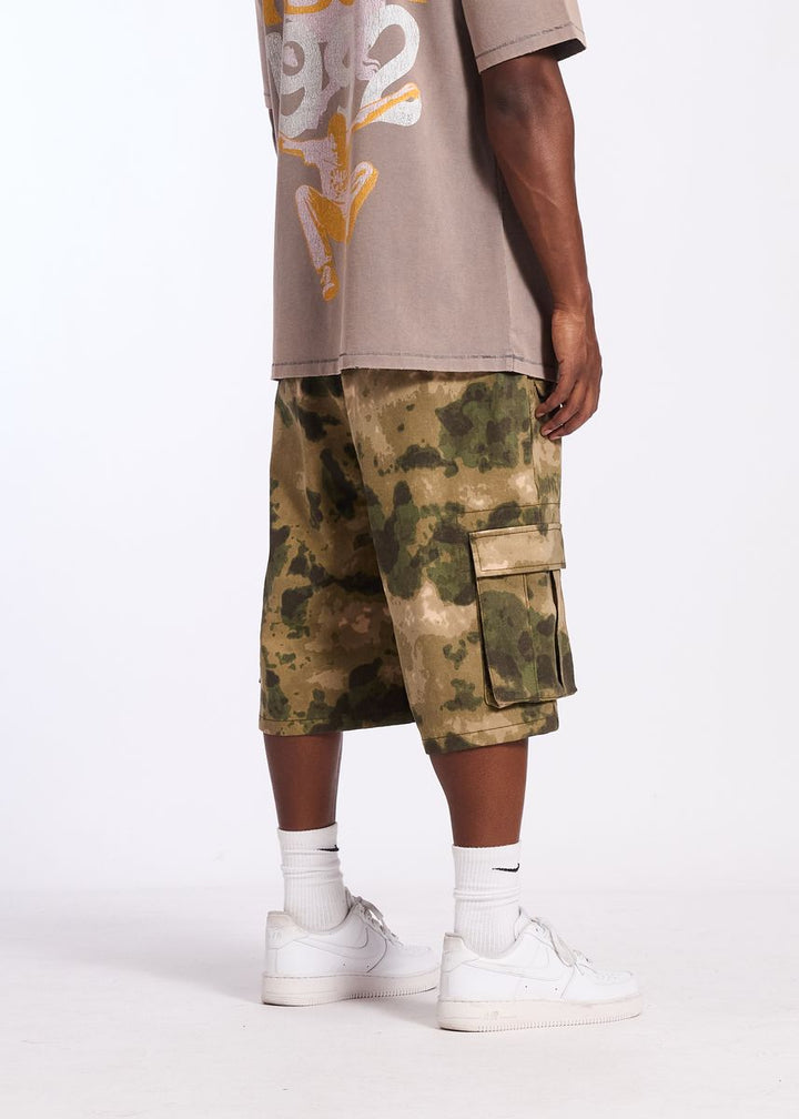 Memory Lane Graffiti Camo Cargo Short