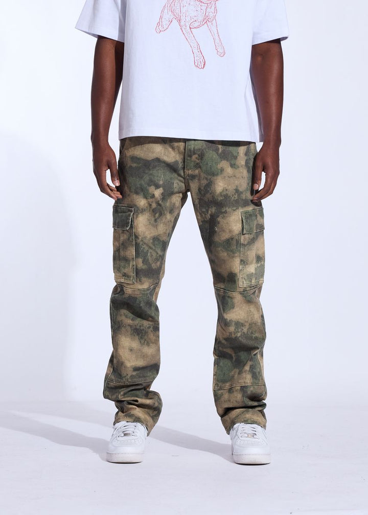 Crysp Denim Military Cargo Pant