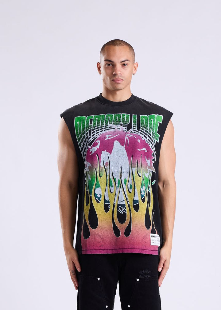 Memory Lane Global Fire Sleeveless Tee